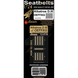 ALBATROS D.III OEFFAG - SEATBELTS Belts are made from real microfiber and in combination with included photo etched buckles they