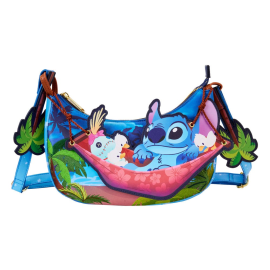 Disney by Loungefly Lilo & Stitch Camping Cuties Hammock Shoulder Bag 
