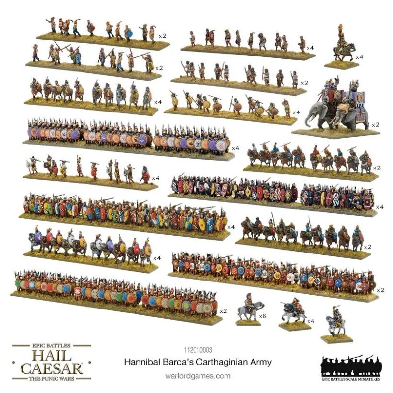 Hail Caesar Epic Battles: Hannibal Barcas Carthaginian Army