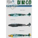 Messerschmitt Bf 110C/D Pt 3 (3) D5+KS 8./NJG 3 shark mouth M8+SP 6./ZG76 shark mouth yellow nose engine nacelles rudders. Both 