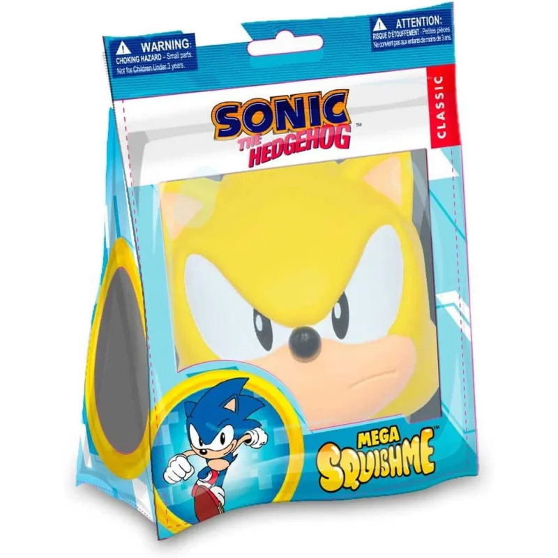 Sonic the Hedgehog anti-stress figure Mega Squishme Super Sonic 15 cm