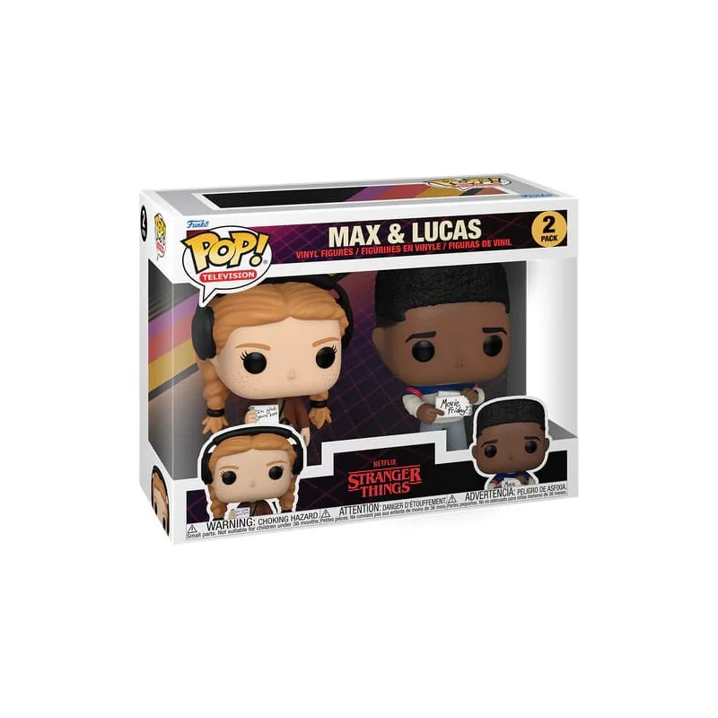 Stranger Things pack 2 POP! Animation Vinyl figures Max & Lucas 9 cm