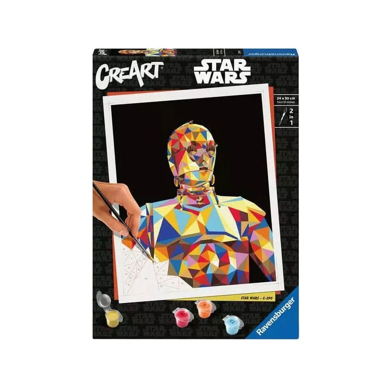 Star Wars paint by numbers set CreArt C-3PO 24 x 30 cm