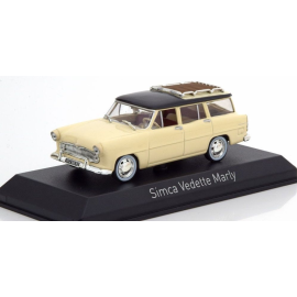 SIMCA Vedette Marly station wagon 1957 cream & black Die-cast 