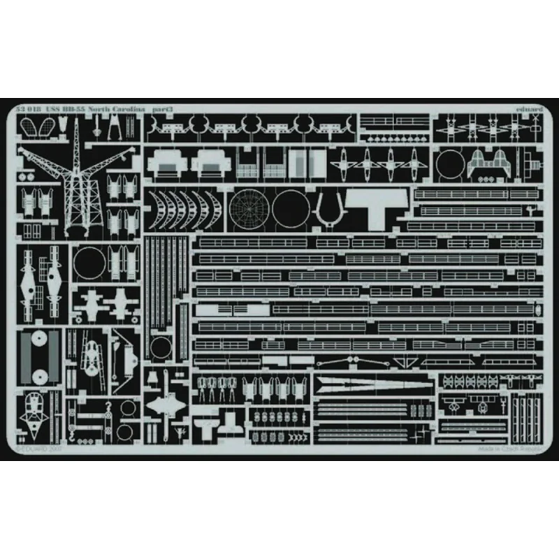 USS BB-55 North Carolina (designed to be assembled with model kits from Trumpeter)