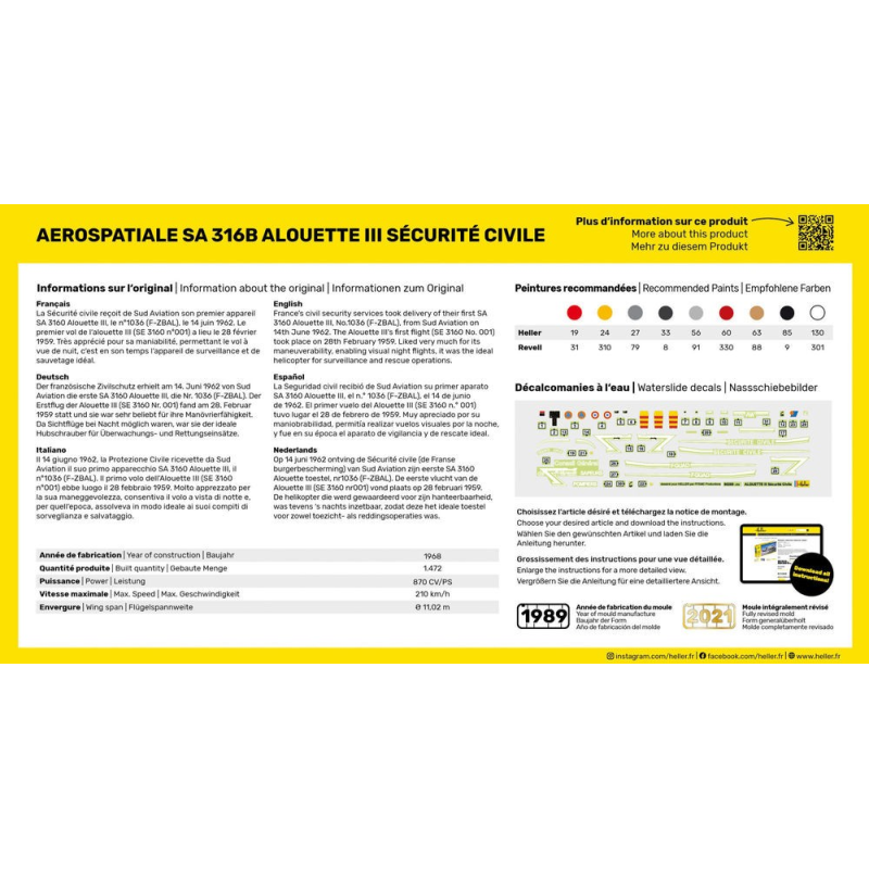 SA 316 Alouette Securite Civile