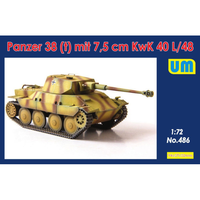 Panzer 38(t) mit 7.5cm KwK 40L/48.