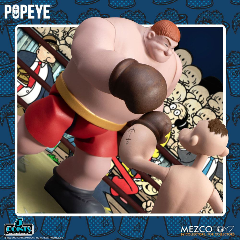 Popeye Figures 5 Points Deluxe Set Popeye & Oxheart 9 cm