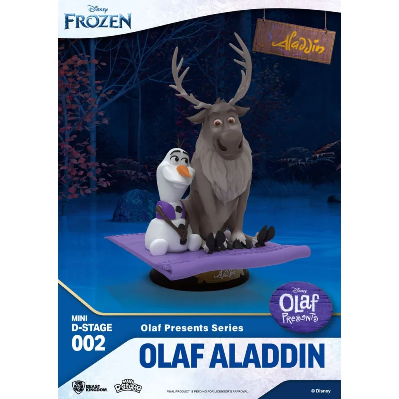 Frozen PVC statuette Mini Diorama Stage Olaf Presents Olaf Aladdin 12 cm