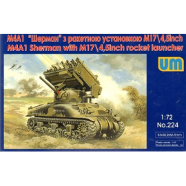 Sherman M4Ð?1 with M17/4.5inch rocket launcher Model kit