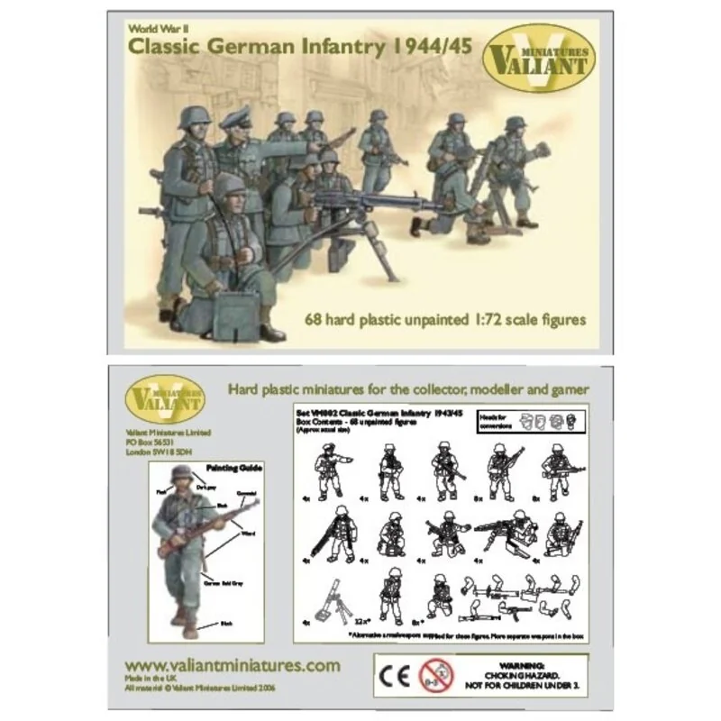 German Infantry 1944-45. 68 hard plastic figures