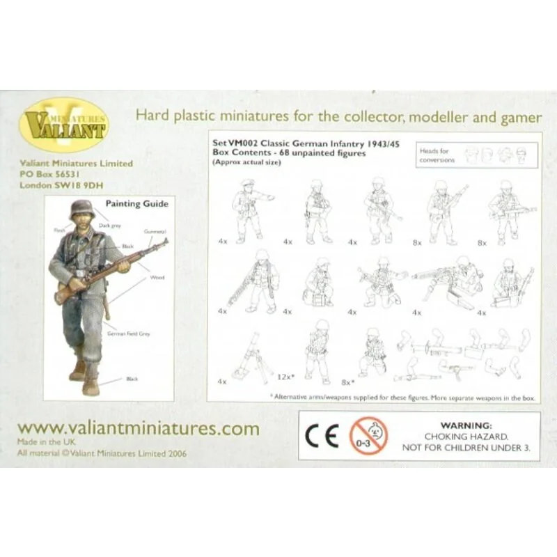 German Infantry 1944-45. 68 hard plastic figures