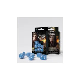 Classic Runic Dice Set - Glacier & White (7)