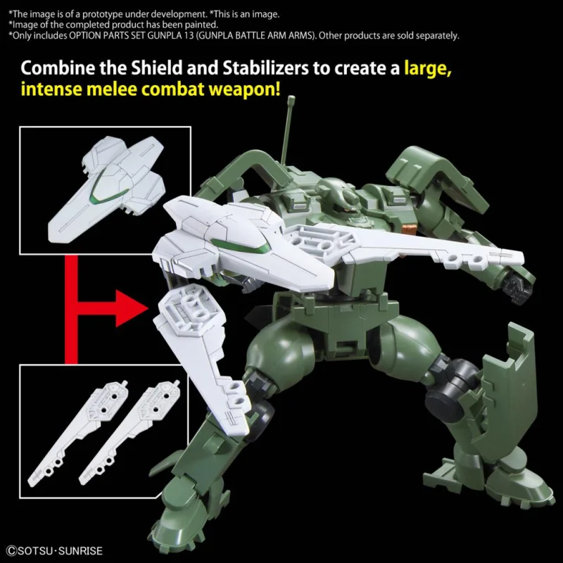 GUNDAM - Option parts set Gunpla 13 (Gunpla Battle Arm Arms) -Model Kit