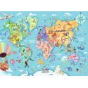 Puzzle 100 p XXL - The world map