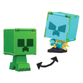 Minecraft action figure Flippin Creeper & Charged Creeper