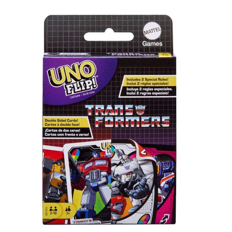 Transformers card game UNO Flip!