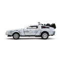 Back to the Future DeLorean Time Machine Frost 1/32 metal Hollywood Rides