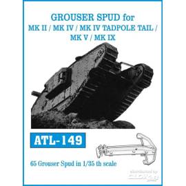 GROUSER SPUD for MK II/MK IV /MKIV TADPOLE TAIL/MK V/MK IX