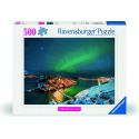 Puzzle 500 p - Northern Lights, Tromsø, Norway (Highlight Puzzle, Scandinavian)