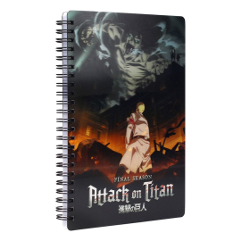 Attack on Titan notebook 3D effect Titan