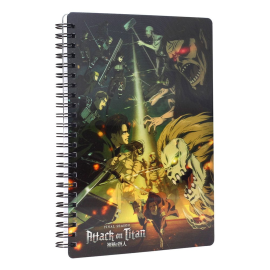 Attack on Titan notebook 3D effect Struggle