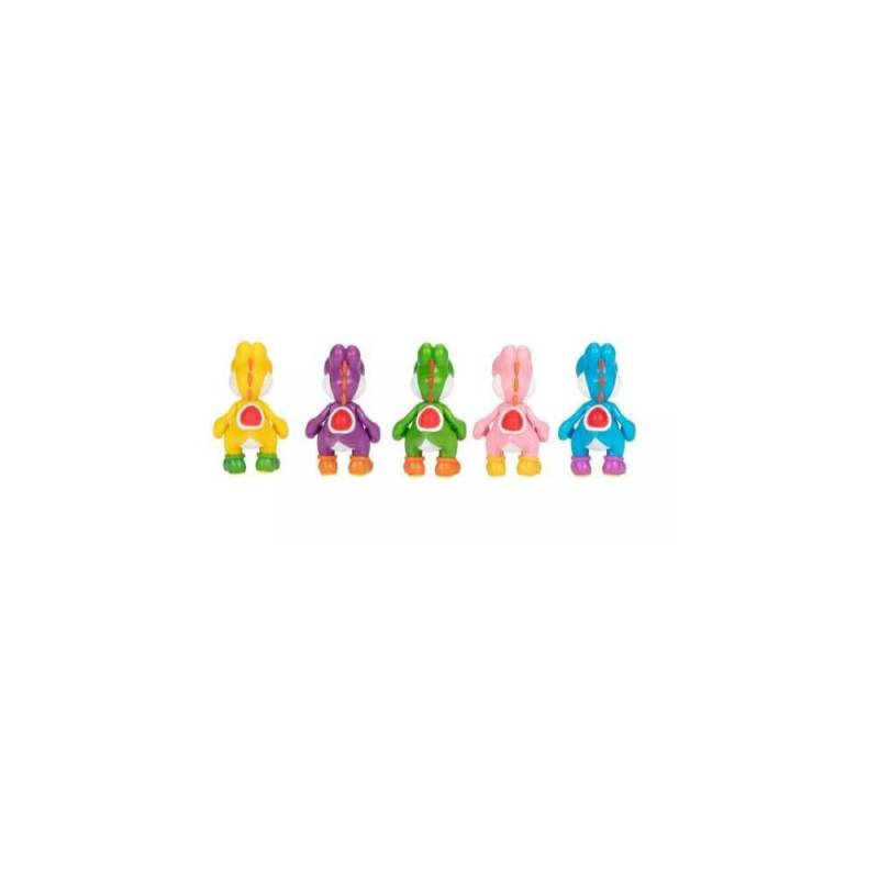 World of Nintendo Super Mario - Pack of 5 Super Mario figures Floruga, Mario and Luigi 6 cm