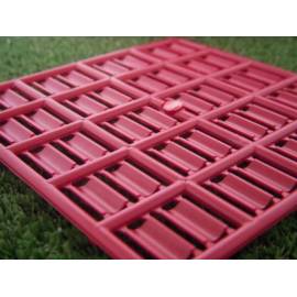 560 red tiles 1.14cm x 0.66cm