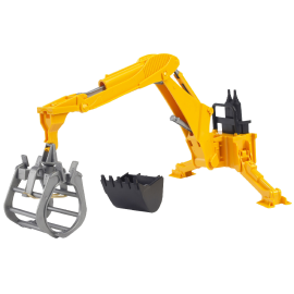 Hydraulic excavator and grapple Scale: 1/16 Die-cast 
