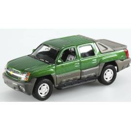 CHEVROLET Avalanche double cab pick-up green friction toy damaged box