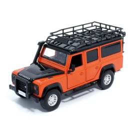 LAND ROVER defender 110 Orange with sounds and lights