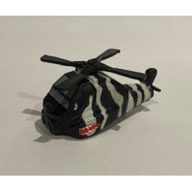 Black zebra friction helicopter