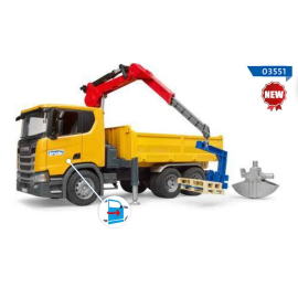 SCANIA Super 560R 6x4 tipper with 2 pallet crane Die-cast 