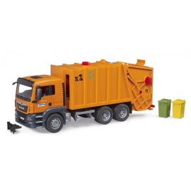 MAN TGS 6x4 trash can with 2 trash cans Die-cast 