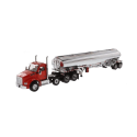 KENWORTH T880S Day Cab 8x4 with chrome tanker 2 Axles Die-cast 