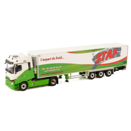 RENAULT T High 4x2 with 3-axle STAF refrigerated trailer Die-cast 