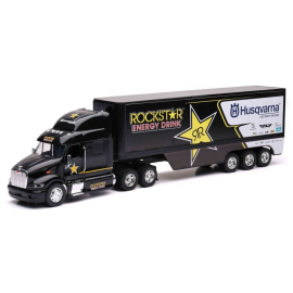 PETERBILT 6x4 with 3 Axle ROCKSTAR Husqvarna trailer Die-cast 