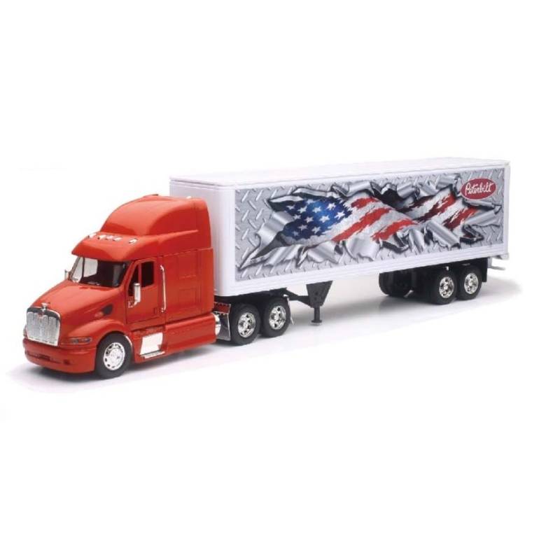 PETERBILT M.387 6x4 with semi 2 axles Scale: 1/32 Die-cast 