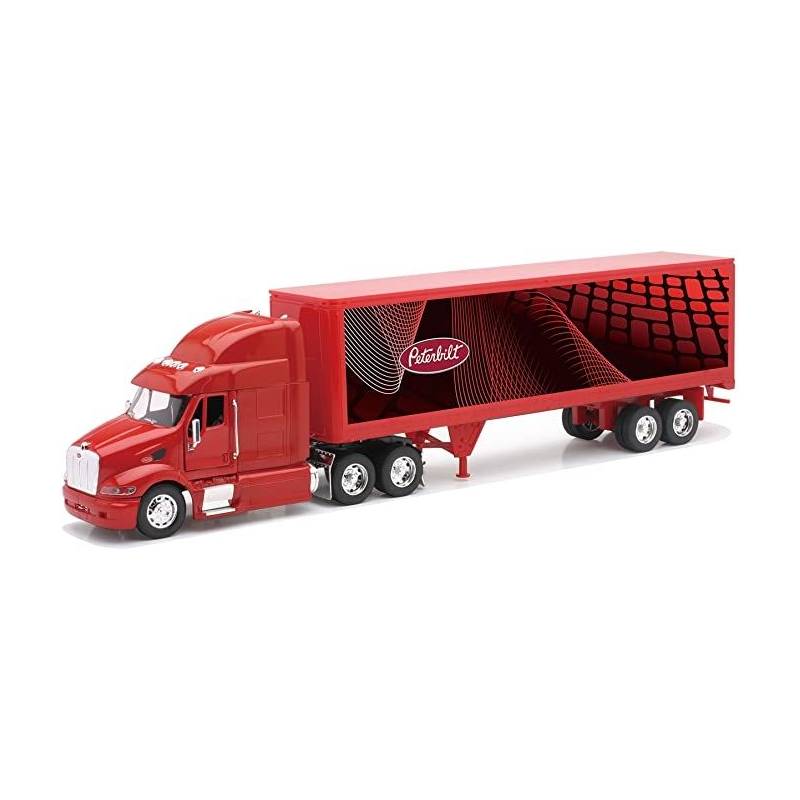 PETERBILT M.387 6x4 with semi 2 axles Scale: 1/32 Diecast truck model