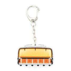 Orange hood 6-seater chairlift key ring 