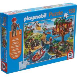 150 Piece Puzzle PLAYMOBIL Treehouse with figurine 