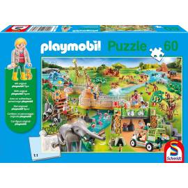 60 Piece Puzzle At the PLAYMOBIL zoo with figurine 