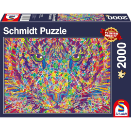 2000 piece puzzle Colorful Tiger 