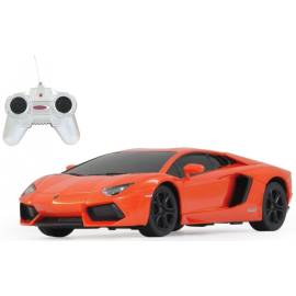 Radio controlled orange Lamborghini Aventador 