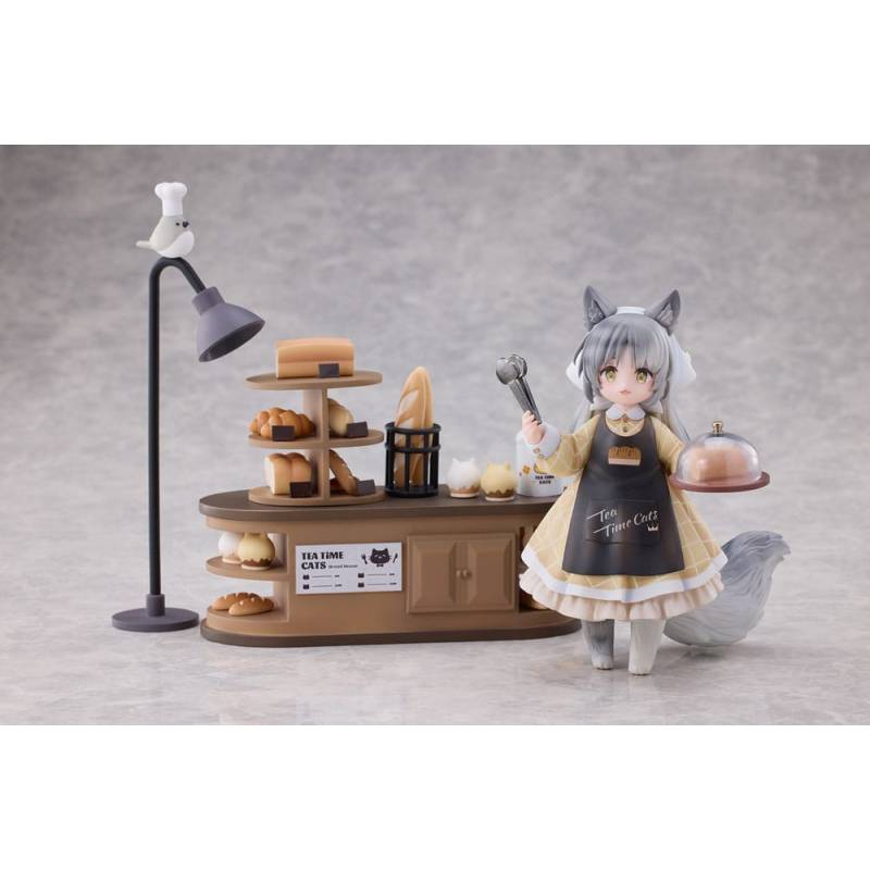 Decorated Life Collection PVC statuette Tea Time Cats - Cat Town Bakery Staff & Customer Set 12 cm