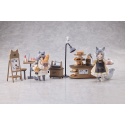 Decorated Life Collection PVC statuette Tea Time Cats - Cat Town Bakery Staff & Customer Set 12 cm