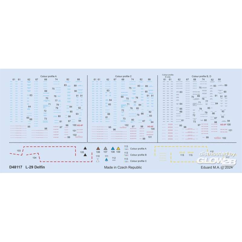 L-29 stencils 1/48