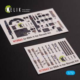 Junkers Ju-88A-4 interior 3D decals for Revell kit