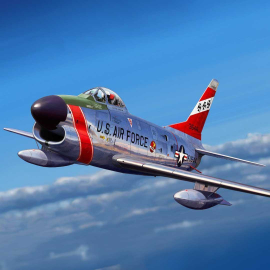 Plastic model plane NORTH AMERICAN F-86F SABER-DOG 1953 1:32