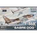 Plastic model plane NORTH AMERICAN F-86K SABER DOG AIR FORCE 1957 1:32